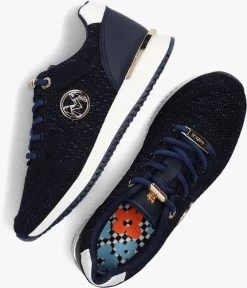 Blauwe Mexx Lage Sneakers Gitte Glitter Mini -Mode Kledingwinkel 239337 5