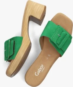 Groene Gabor Muiltjes 722.3 -Mode Kledingwinkel 240867 5