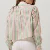 Multi Scotch & Soda Blouse Multi Striped Boxy Fit Shirt -Mode Kledingwinkel 241041 2