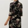 Zwarte Scotch & Soda Mini Jurk Allover Printed Loose Fit Dress -Mode Kledingwinkel 241051 2