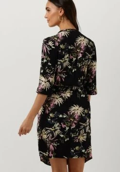 Zwarte Scotch & Soda Mini Jurk Allover Printed Loose Fit Dress