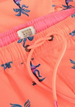 Roze Scotch & Soda Mid Length - Printed Swimshort -Mode Kledingwinkel 241127 6
