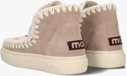 Taupe Mou Hoge Sneaker Bold Crochet -Mode Kledingwinkel 241297 3