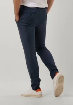 Blauwe Plain Pantalon Josh 430