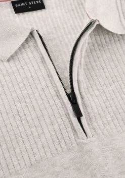 Lichtgrijze Saint Steve Polo Gabriel -Mode Kledingwinkel 241510 6