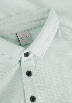 Blauwe Cast Iron Polo Short Sleeve Polo Cotton Popcorn -Mode Kledingwinkel 242338 6