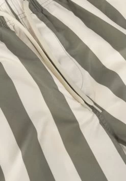 Olijf Selected Homme Slhdane Aop Swimshorts W Vetiver Stripes -Mode Kledingwinkel 242354 6