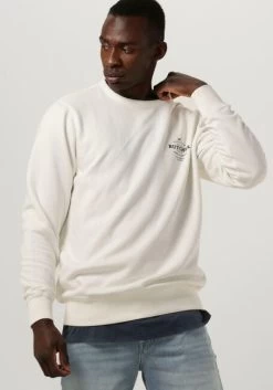 Witte Butcher Of Blue Trui Army Cut Crew