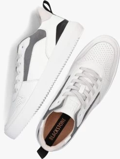 Witte Blackstone Lage Sneakers Mykel -Mode Kledingwinkel 243527 5