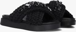 Zwarte Inuikii Slippers Woven Stones