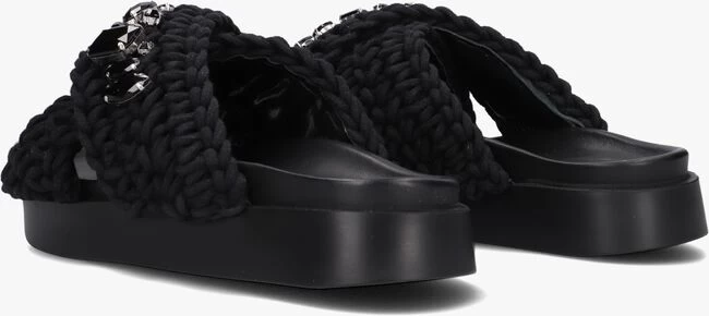 Zwarte Inuikii Slippers Woven Stones 4 Zwarte Inuikii Slippers Woven Stones - Afbeelding 2