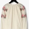 Witte Scotch & Soda Blouse Long Sleeved Flower Embroidery Top -Mode Kledingwinkel 244590 9