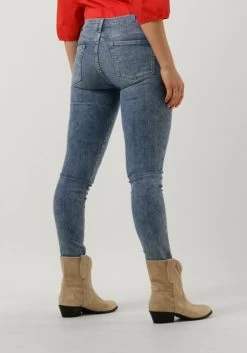 Blauwe 7 For All Mankind Skinny Jeans Hw Skinny Slim Illusion Brightness