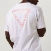 Witte Purewhite T-shirt Tshirt With Small Logo At Side And Big Back Embroidery -Mode Kledingwinkel 245440 2