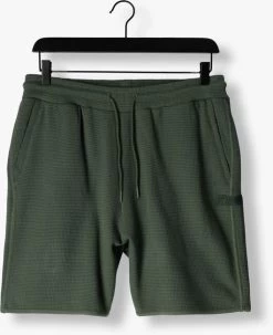 Groene Purewhite Korte Broek Shorts With Waffle Structure -Mode Kledingwinkel 245458 5