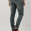 Blauwe Purewhite Skinny Jeans W1015 The Jone -Mode Kledingwinkel 245473 2
