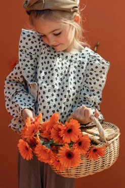 Creme Looxs Blouse Little Printed Mousseline Top