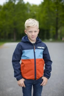 Donkerblauwe Moodstreet Jack Jacket Colorblock