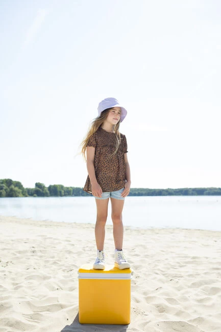 Blauwe Moodstreet Shorts Stretch Denim Short 3 Blauwe Moodstreet Shorts Stretch Denim Short