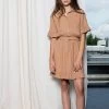 Bruine Nobell Mini Jurk Madua Shirt Dress -Mode Kledingwinkel 246154 8