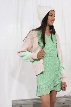 Groene Nobell Mini Jurk Morly B Cross Over