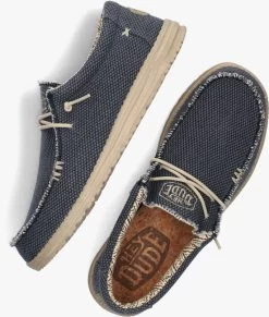 Blauwe Heydude Instappers Wally Braided -Mode Kledingwinkel 246818 5