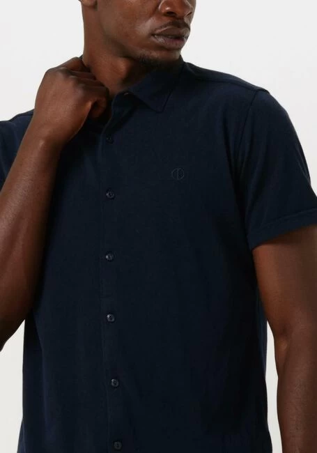 Donkerblauwe Dstrezzed Casual Overhemd Shirt Melange Pique 4 Donkerblauwe Dstrezzed Casual Overhemd Shirt Melange Pique - Afbeelding 2