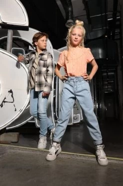 Oranje Indian Blue Jeans Blouse Shirt Fancy Structure