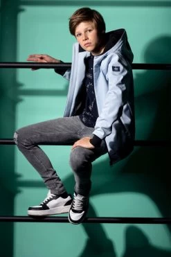 Lichtblauwe Indian Blue Jeans Jack Soft Shell Jacket