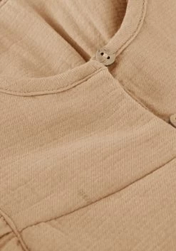 Beige Quincy Mae Lily Dress + Bloomer Set