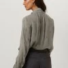 Grijze Scotch & Soda Blouse Embroidered Top With Tie Neck 2 Grijze Scotch & Soda Blouse Embroidered Top With Tie Neck -Mode Kledingwinkel 248989 2