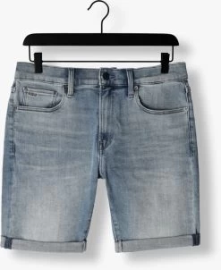 Blauwe G-star Raw Korte Broek 3301 Slim Short -Mode Kledingwinkel 249288 5