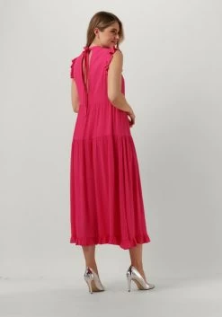 Fuchsia Y.a.s. Midi Jurk Yaslola Sl Long Dress S.