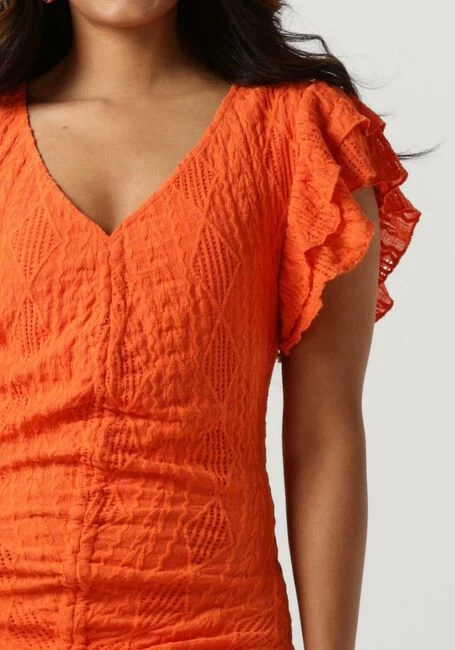 Oranje Colourful Rebel Mini Jurk Zorah Broderie Dress 4 Oranje Colourful Rebel Mini Jurk Zorah Broderie Dress - Afbeelding 2