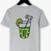 Blauwe Ao76 T-shirt Mat T-shirt Lemonade