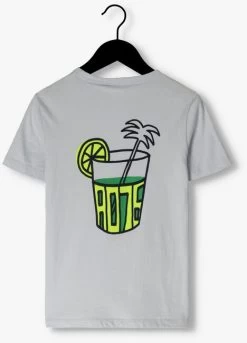 Blauwe Ao76 T-shirt Mat T-shirt Lemonade