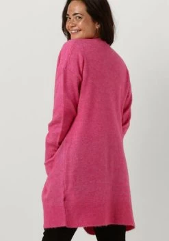 Fuchsia Selected Femme Vest Slflulu New Ls Knit Long Cardigan B
