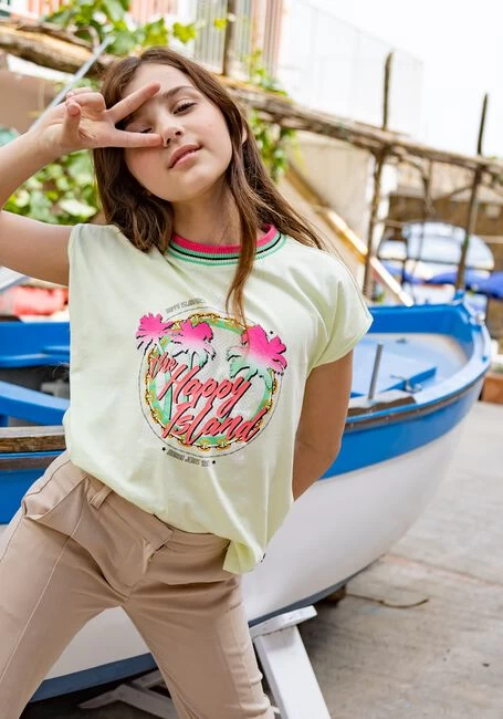 Groene Vingino T-shirt Hannia 3 Groene Vingino T-shirt Hannia