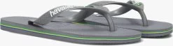 Grijze Havaianas Teenslippers Brasil Logo Dames