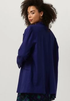 Grijze Alix The Label Blazer Ladies Woven Boucle Oversized Blazer