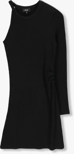 Zwarte Alix The Label Mini Jurk Ladies Knitted Asymmetric Dress 8 Zwarte Alix The Label Mini Jurk Ladies Knitted Asymmetric Dress -Mode Kledingwinkel 255201 5