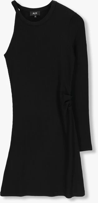 Zwarte Alix The Label Mini Jurk Ladies Knitted Asymmetric Dress 5 Zwarte Alix The Label Mini Jurk Ladies Knitted Asymmetric Dress - Afbeelding 3