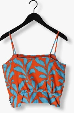 Oranje Vanilia Top Tropic Leaf Top -Mode Kledingwinkel 256993 5