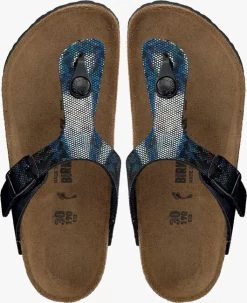 Zwarte Birkenstock Teenslippers Gizeh Kids